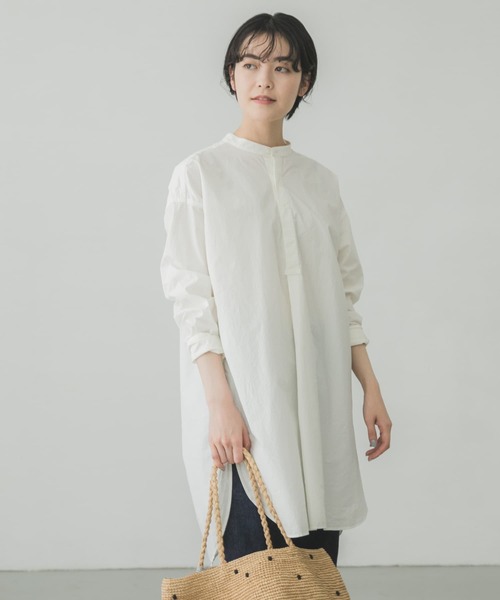 かぐれ（カグレ）の「コットンシルクシャツチュニック（シャツ