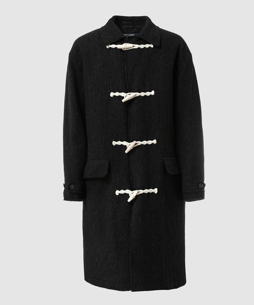 セール】WOOL TWILL STRIPE DUFFLE COAT（ダッフルコート）｜COMME des