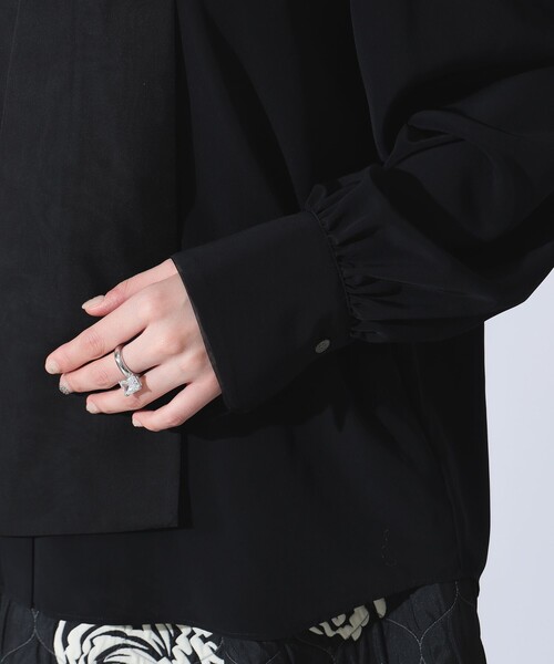 Demi-Luxe BEAMS（デミルクス ビームス）の「シアー ボウタイブラウス