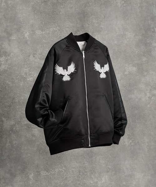 ADRER（アドラー）の「premium reversible suka jumper -wolf/flower