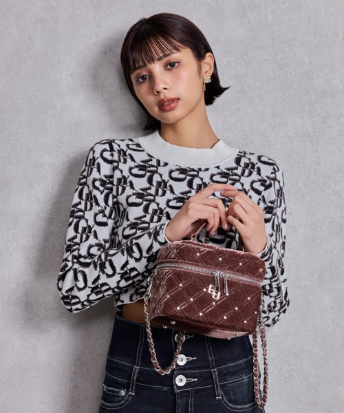 ZOZO限定！！】ラインストーンキルティングBAG（ショルダーバッグ