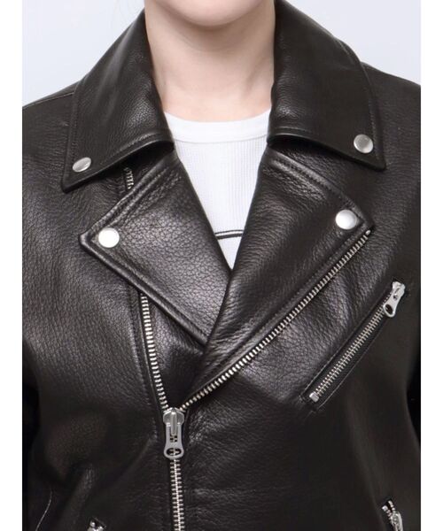 PosTokyo】real leather riders（ライダースジャケット）｜jouetie