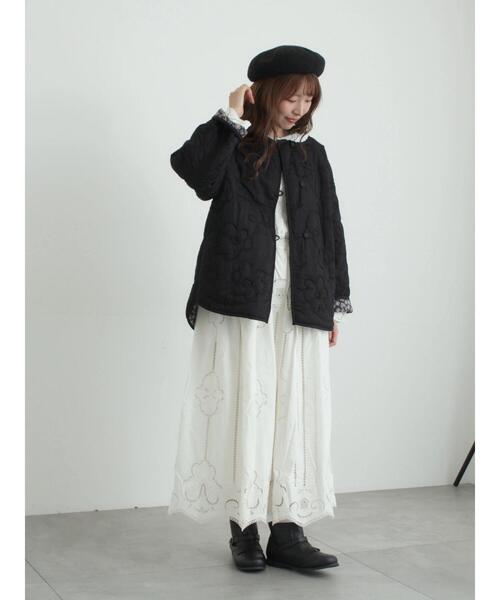 セール】レースパッチワークセーラー襟ブラウス（シャツ/ブラウス