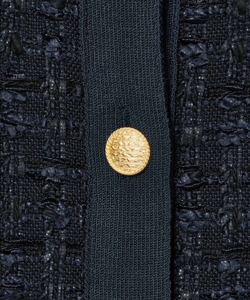 Eternal Line 2025】ミックスツイードコンビジャケットカーディガン