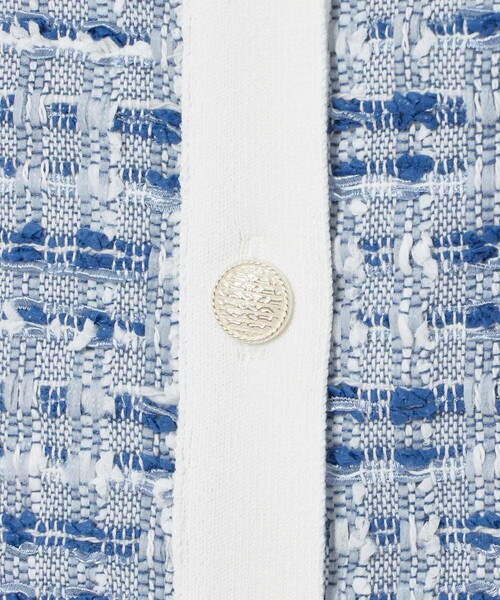 Eternal Line 2025】ミックスツイードコンビジャケットカーディガン