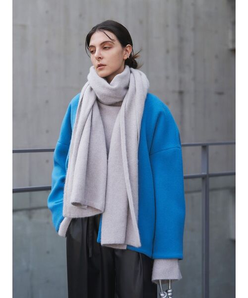 フォルムショートウールコート（ノーカラーコート）｜ELENDEEK（エレン