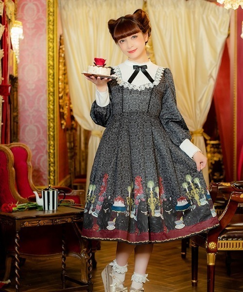 axes femme（アクシーズファム）の「猫会ワンピース（ワンピース