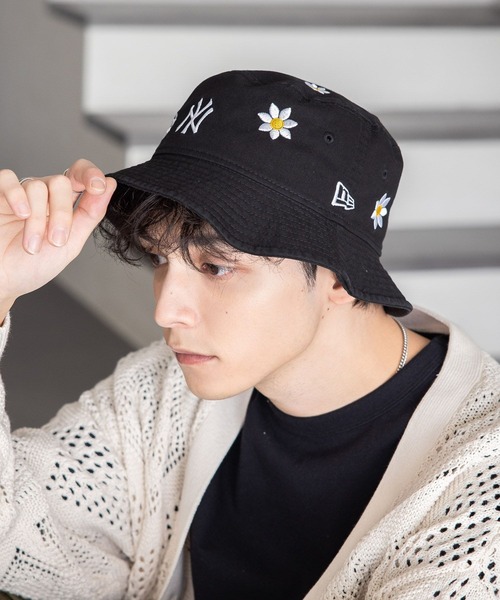 NEW ERA（ニューエラ）の「【NEW ERA】MLBフラワー刺繍バケットハット