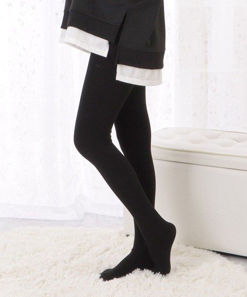 セール】選べるリブカラータイツ・トレンカ（タイツ/ストッキング