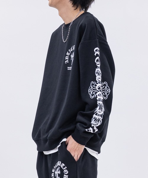 セール】【31】オールドイングリッシュロゴ プリント トレーナー