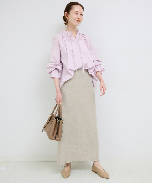 追加2》タイプライターフリルカラーブラウス（シャツ/ブラウス