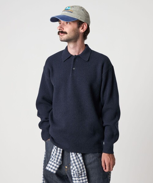 セール】＜Steven Alan＞ オーストラリアンラムズウール ポロカラー