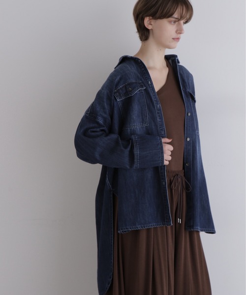 ◇ウォッシュドデニムシャツA（シャツ/ブラウス）｜LE PHIL（ルフィル