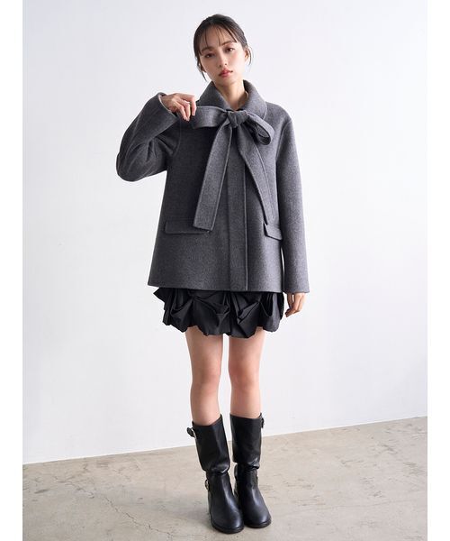 SNIDEL（スナイデル）の「リバーリボンジャケット（テーラード