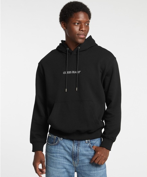 GUESS JEANS Eco Hooded Logo Sweater パーカー | GUESS(ゲス) JAPAN