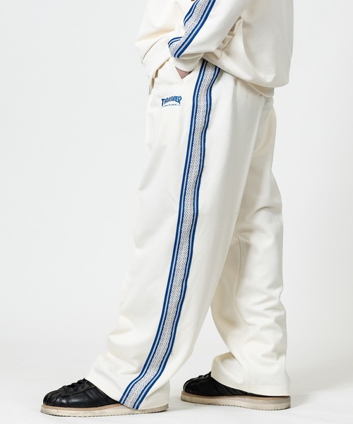 3】〔THRASHER/スラッシャー〕サイドライン ワイドトラックパンツ