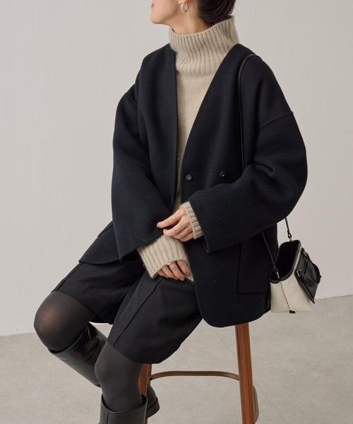 BEARDSLEY（ビアズリー）の「ショートリバーコート（ノーカラーコート