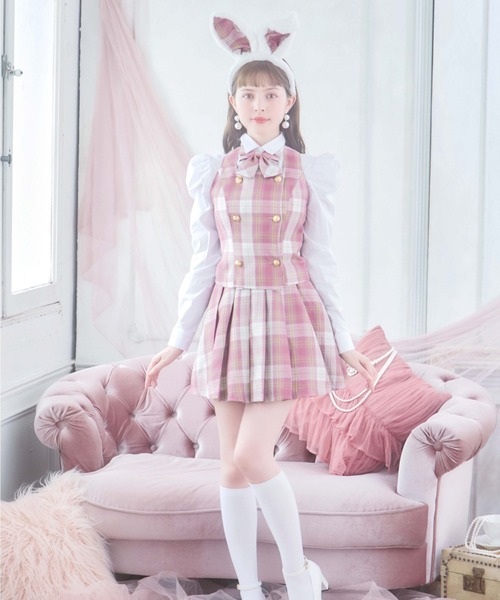 チェック制服バニー【コスプレ6点セット】（コスチューム/パーティー