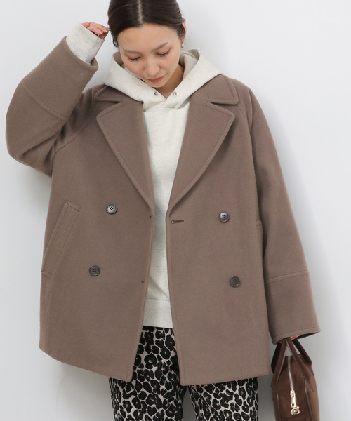 セール】《追加》尾州ウールスーパー100モッサPコート（ピーコート