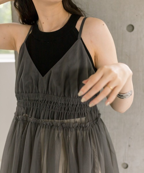 mystic（ミスティック）の「シャーリングキャミソール（キャミソール