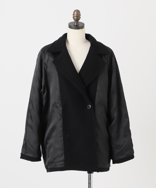 セール】《WEB限定》尾州ウールショートPコート（ピーコート