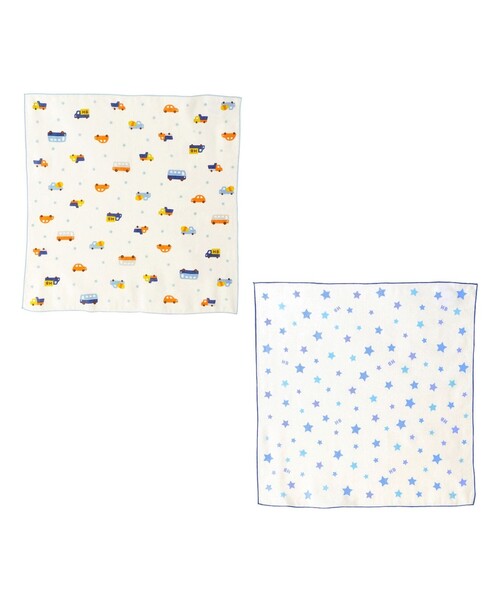 ガーゼハンカチ2枚組セット（その他ベビー用品）｜HOT BISCUITS