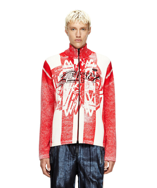 DIESEL（ディーゼル）の「メンズ ジップアップニット K-OLIBA-JKT