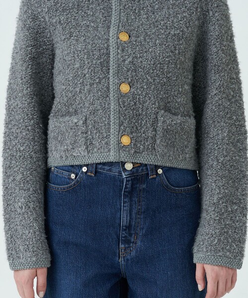 MACPHEE（マカフィー）の「ムートン クルーネックカーディガン