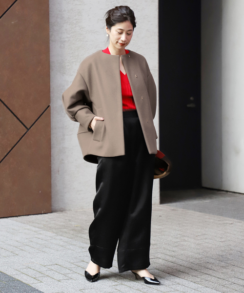 VERMEIL par iena（ヴェルメイユパーイエナ）の「super140s バルーン