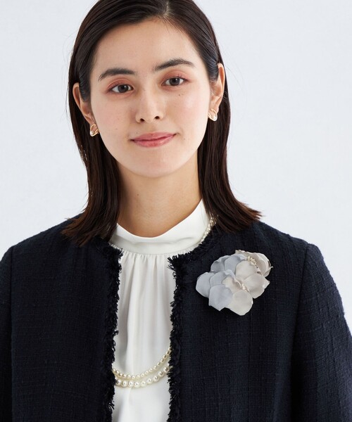 セール】フラワーミックス コサージュ（ブローチ/コサージュ）｜green