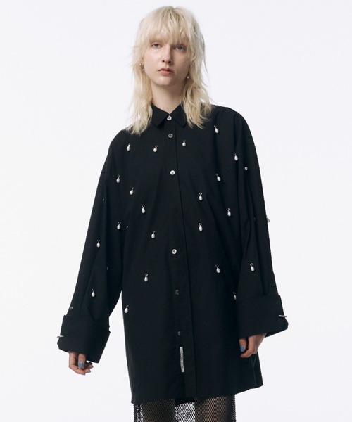 JOSEMOON SHIRT with PEARL/ジョゼムーンシャツウィズパール（シャツ