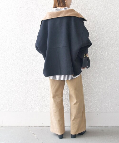 セール】【WEB限定】SHIPS any: リバー スタンドカラー ポンチョ
