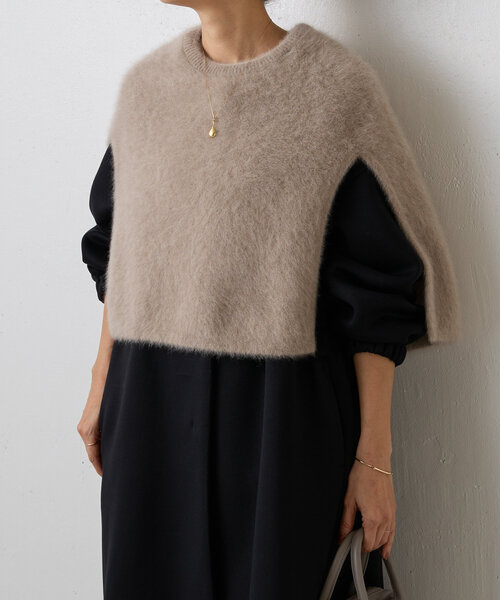 BEARDSLEY（ビアズリー）の「ファーニットポンチョ（ニット/セーター