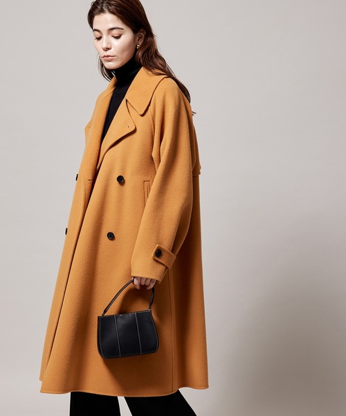 ROPE'（ロペ）の「シャルムビーバーダブルボタンAラインロングコート