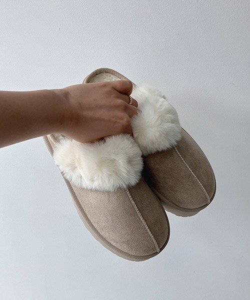 厚底ムートンサンダル（サンダル）｜AS KNOW AS plus（アズノゥアズ