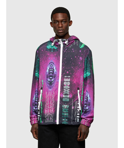 DIESEL（ディーゼル）の「メンズ ジャケット ナイロンパーカー 総柄