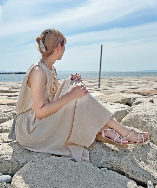 attagirl（アタガール）の「ビジューフラットサンダル（サンダル