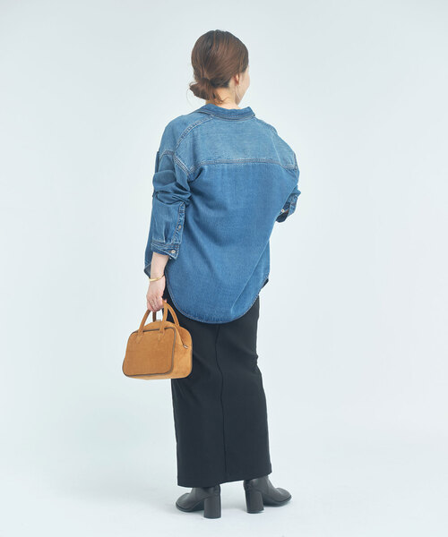 Noble（ノーブル）の「《追加》スージングデニムビッグポケットシャツ3