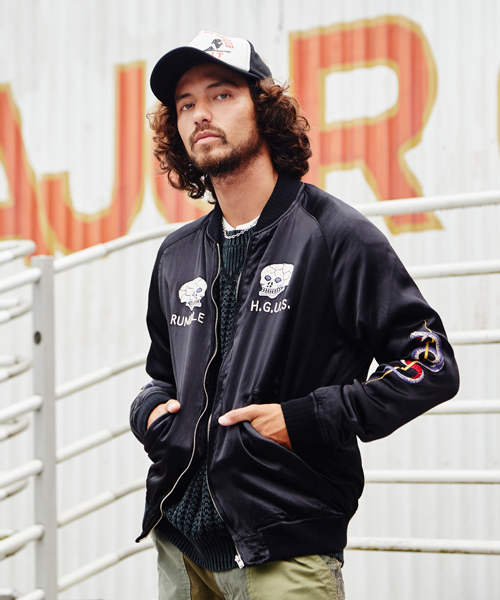 HYSTERIC GLAMOUR（ヒステリックグラマー）の「SNAKE&SKULL刺繍