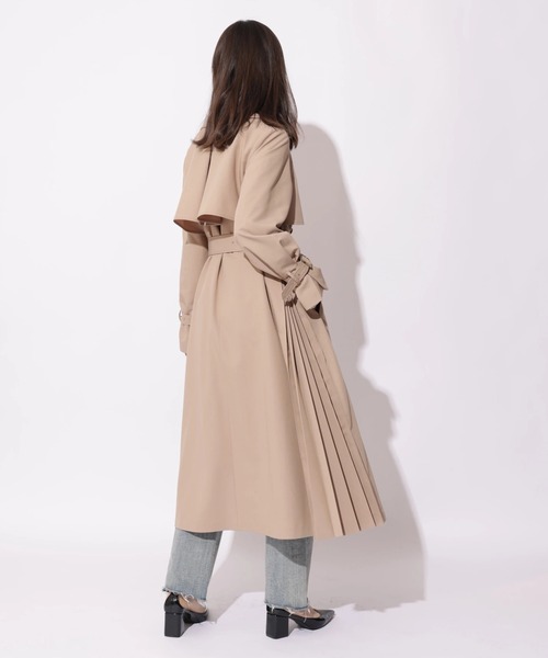 サイドプリーツトレンチコート（ダウンジャケット/コート）｜Apuweiser