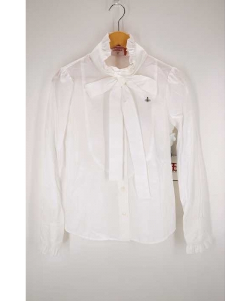 ブランド古着】オーブ刺繍リボンブラウス シャツ・ブラウス（シャツ