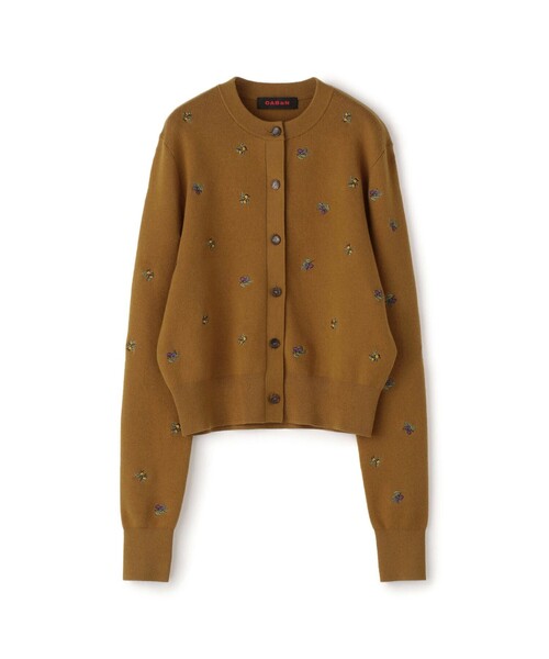 caban（キャバン）の「□コットンカシミヤ エンブロイダリークルー