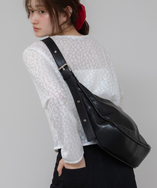 2WAY/A4サイズ対応】ダブルベルトショルダーバッグ / 大容量