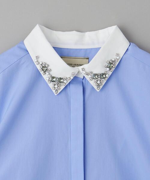 UNITED ARROWS（ユナイテッドアローズ）の「ビジュー シャツブラウス