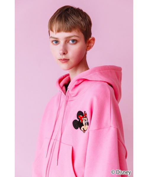 Disney / EMBROIDERY ZIP HOODIE（パーカー）｜WCJ（ダブルシージェイ