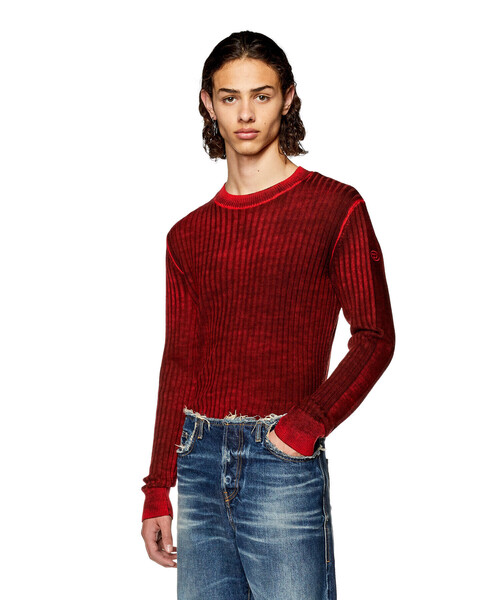 DIESEL（ディーゼル）の「メンズ ニット オールオーバープリント