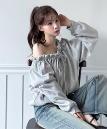 スウェット オフショルダー」に該当するトップスファッション通販