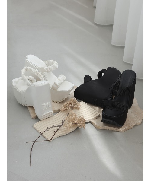 サテンプラットフォームサンダル（サンダル）｜Darich（ダーリッチ）の