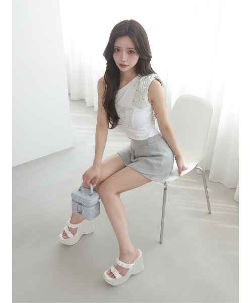 サテンプラットフォームサンダル（サンダル）｜Darich（ダーリッチ）の