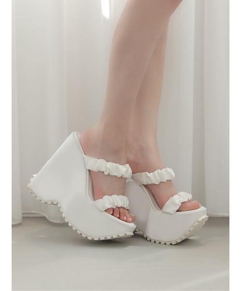 サテンプラットフォームサンダル（サンダル）｜Darich（ダーリッチ）の